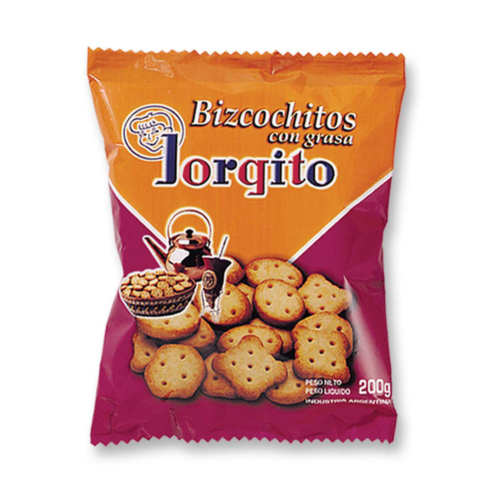 GALLETITAS BIZCOCHITO JORGITO GRASA X 200 GRS